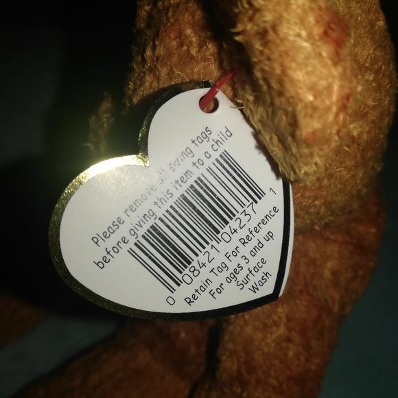 Vintage Ty Beanie Baby 'Fuzz' the bear - Picture 2 of 4
